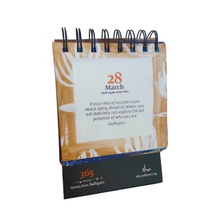 CYTATY - 365 Quotes by Sadhguru - kalendarz rozkładany, wieloletni ISHA