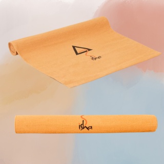 Mata do jogi ISHA 100% bawełny - pomarańczowa. Ekologiczna