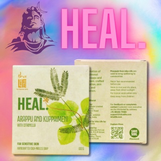 ISHA HEAL Mydło ręcznie robione z Arappu i Kuppaimeni z Citronella