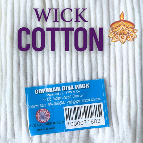 Knoty Bawełniane DŁUGIE Diya Lampy