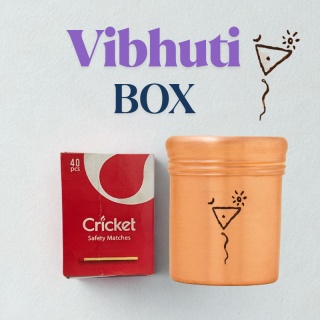 TRIGUN Miedziane pudełko na wibhuti (wysokie) - Trigun