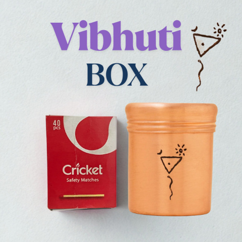 TRIGUN Miedziane pudełko na wibhuti (wysokie) - Trigun