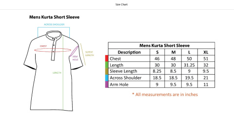 Męska Kurta z nadrukiem Nandi - Złamana Biel - Nandi 100% Bawełna Organiczna Nandi