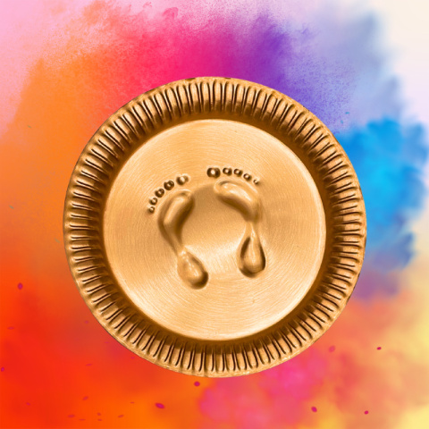 Talerz Ofiarny / Jeevarasam / Miedź PADAM ISHA