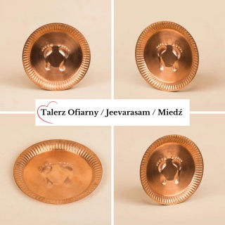 Talerz Ofiarny / Jeevarasam / Miedź PADAM ISHA