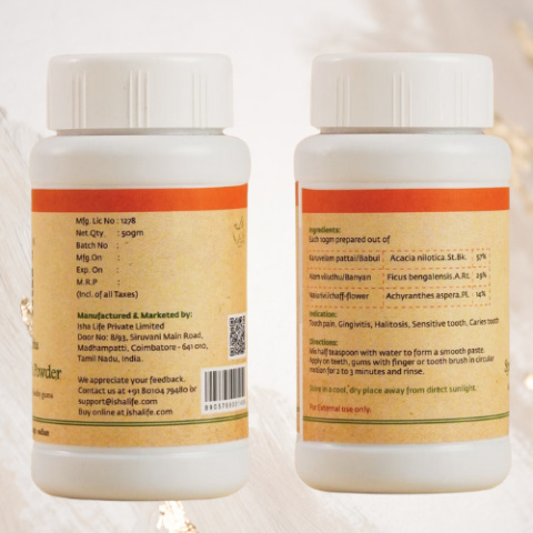 Specjalny proszek do zębów Danta Prabha, 50 g *100% bez konserwantów