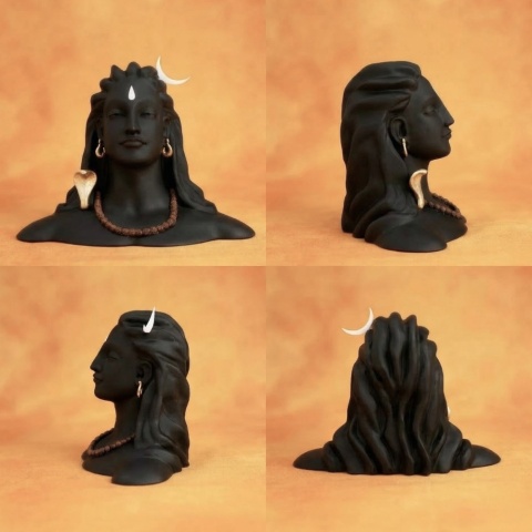 Adiyogi - Pięknie Wykonany 6 cali (15,2 cm) Fiber