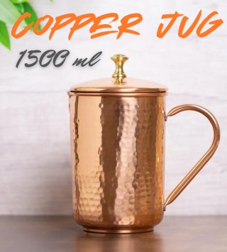 Dzbanek Miedziany Młotkowany – 1500ml Copper ISHA