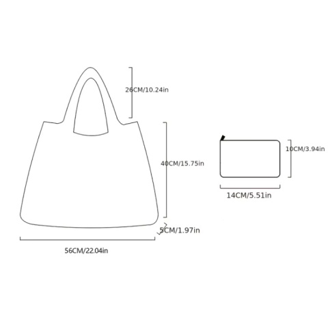 NIEBIESKIE KWIATY - EKO Torba na Zakupy DUŻA