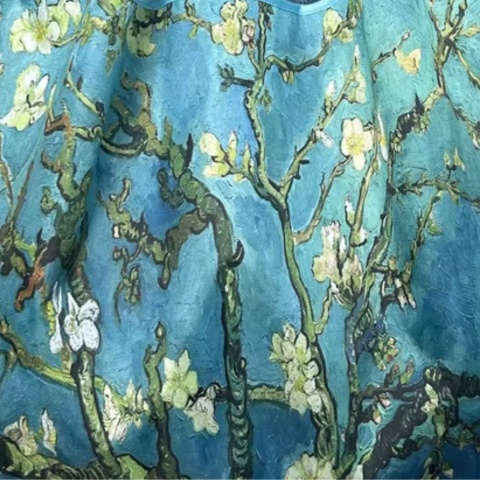 NIEBIESKIE KWIATY - EKO Torba na Zakupy DUŻA