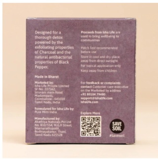 DETOX Mydło ręcznie robione z węglem aktywnym i czarnym pieprzem