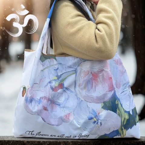 WSZYSTKIE KWIATY - EKO Torba na Zakupy DUŻA