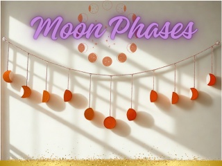 Fazy Księżyca Adiyogi - Wiszące na ścianie fazy księżyca - pozioma ISHA