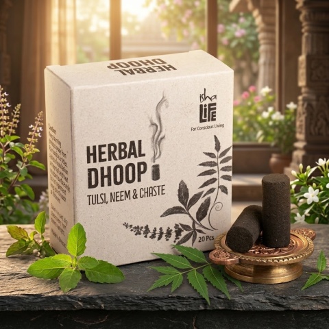 Herbal Dhoop (20 szt.). Z Chaste, Tulsi i Neem.