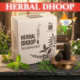 Herbal Dhoop (20 szt.). Z Chaste, Tulsi i Neem.