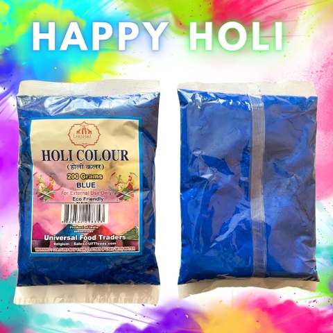 Kolorowy proszek - NIEBIESKI festiwal Holi 200g Eco Friendly