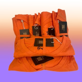 Sadhana - Unisex Organiczny Bawełniany T-shirt - Pomarańczowy