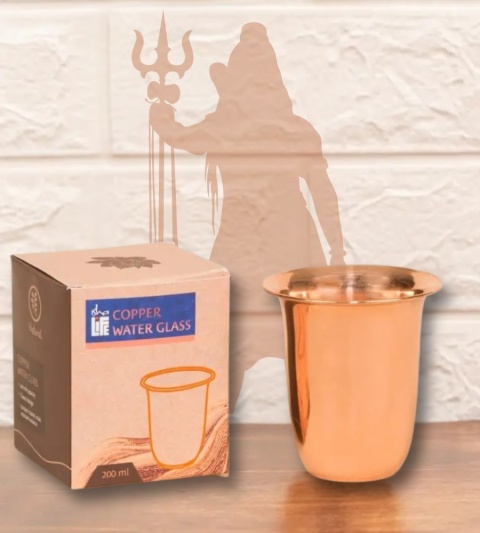 Szklanka miedziana / kubek, IshaLife 200ml