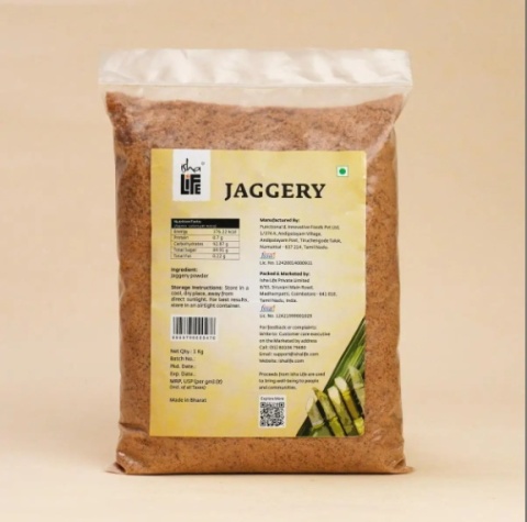 MEGA PACK 1KG - Czysty i naturalny JAGGERY. Świetna alternatywa dla białego cukru