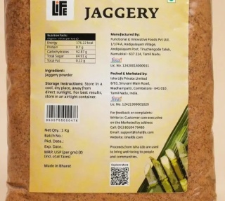 MEGA PACK 1KG - Czysty i naturalny JAGGERY. Świetna alternatywa dla białego cukru