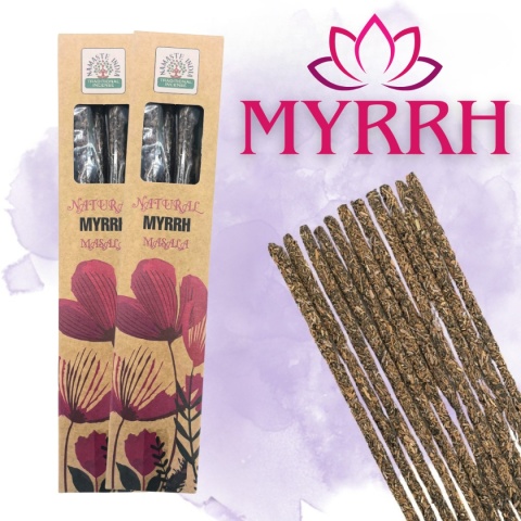 MYRRH MIRRA MASALA NATURALNE BOTANICZNE KADZIDEŁKA 10 szt.