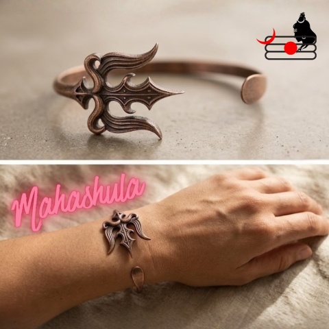 Miedziana Bransoleta Mahashula (Trishul) – Isha Life