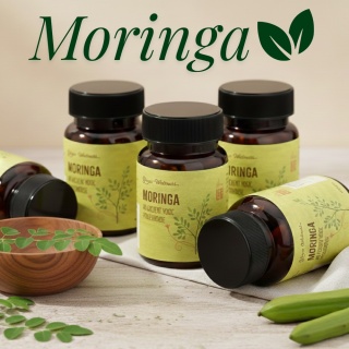 Moringa Tabletki (Drumstick Leaves), 60 szt.