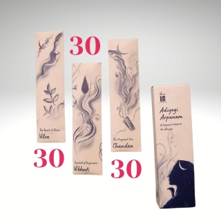 90 sz. Zestaw kadzidełek ADIYOGI ARPANAM 3 szt. ISHA