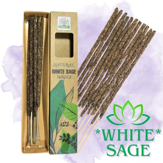 NATURALNE BOTANICZNE KADZIDEŁKA WHITE SAGE MASALA 10 szt.