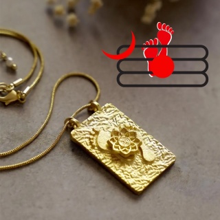 Naszyjnik Padam i Lotos – Symbol Łaski i Rozkwitu (Isha Life)