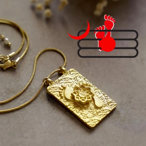 Naszyjnik Padam i Lotos – Symbol Łaski i Rozkwitu (Isha Life)