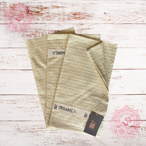 Organiczny Waffle MAŁY Bawełniany Ręcznik ISHA