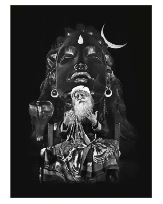 PLAKAT Sadhguru & Adiyogi DUŻY 42x30cm