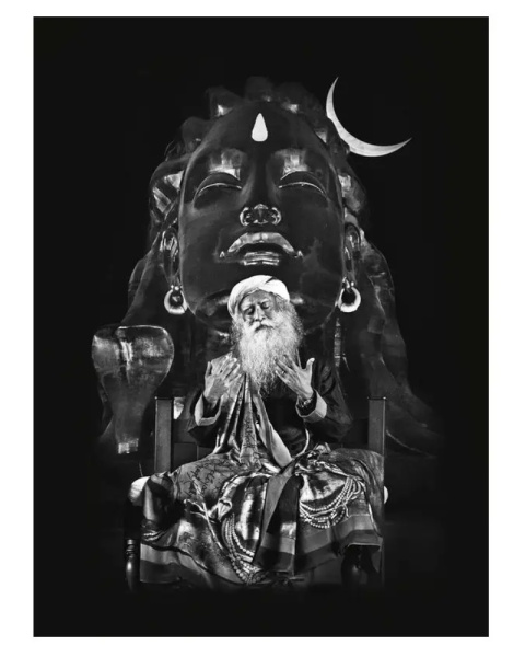 PLAKAT Sadhguru & Adiyogi DUŻY 42x30cm