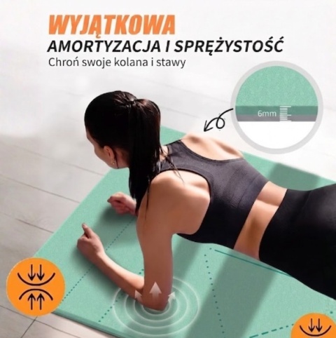 PRANA ZIELONA Profesjonalna Mata do Jogi – Zestaw Premium