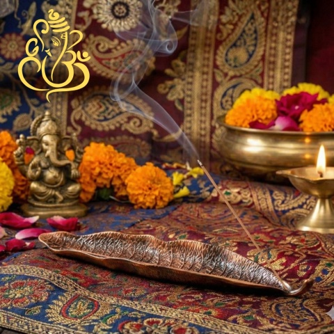 Podstawka Stojak pod kadzidełka LIŚĆ