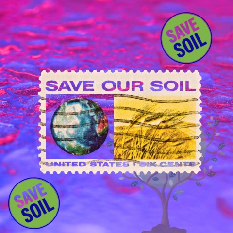 SAVE SOIL - Owalny Brelok ISHA