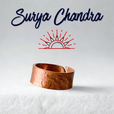 Surya Chandra Miedziany Pierścionek Copper Ring