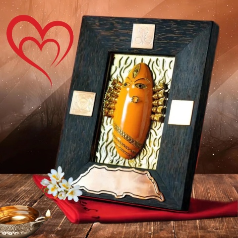 Yantra Devi Linga Bhairavi Konsekrowany Mosiężny Panel